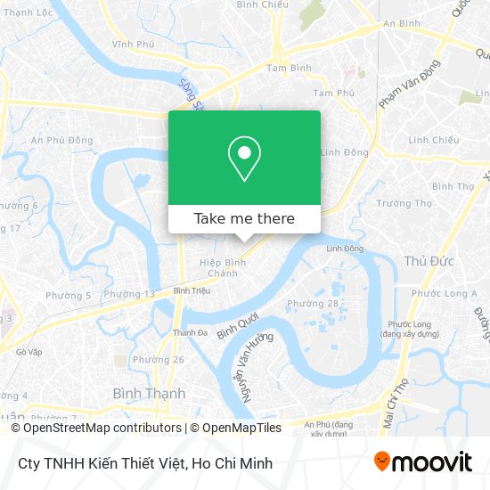 Cty TNHH Kiến Thiết Việt map