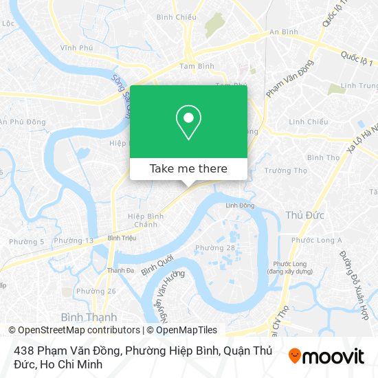 438 Phạm Văn Đồng, Phường Hiệp Bình, Quận Thủ Đức map