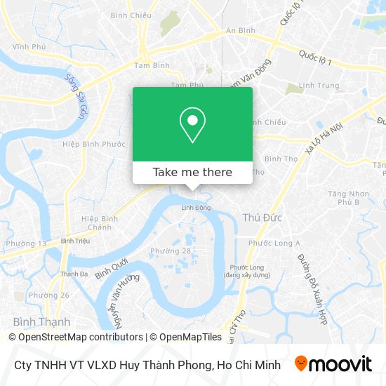 Cty TNHH VT VLXD Huy Thành Phong map