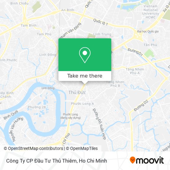 Công Ty CP Đầu Tư Thủ Thiêm map