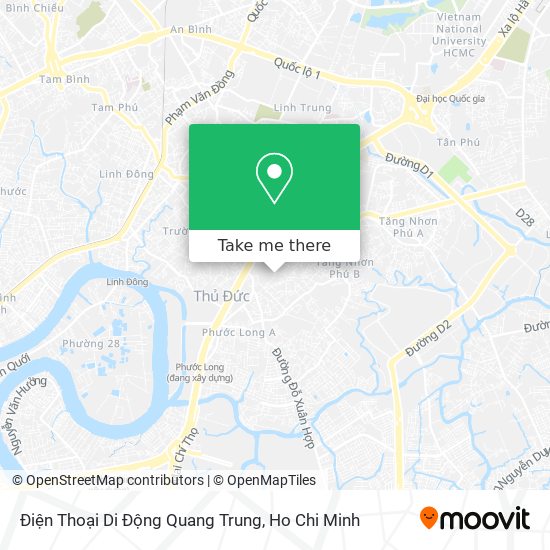 Điện Thoại Di Động Quang Trung map