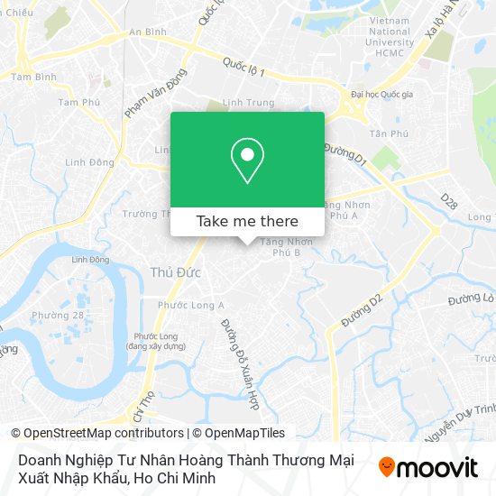 Doanh Nghiệp Tư Nhân Hoàng Thành Thương Mại Xuất Nhập Khẩu map