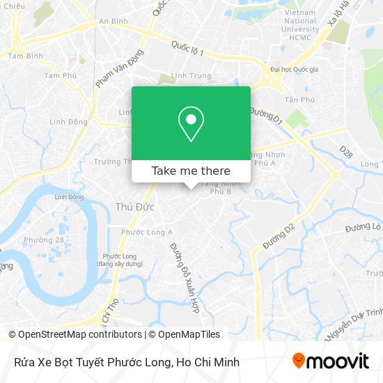 Rửa Xe Bọt Tuyết Phước Long map