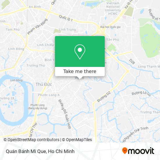 Quán Bánh Mì Que map