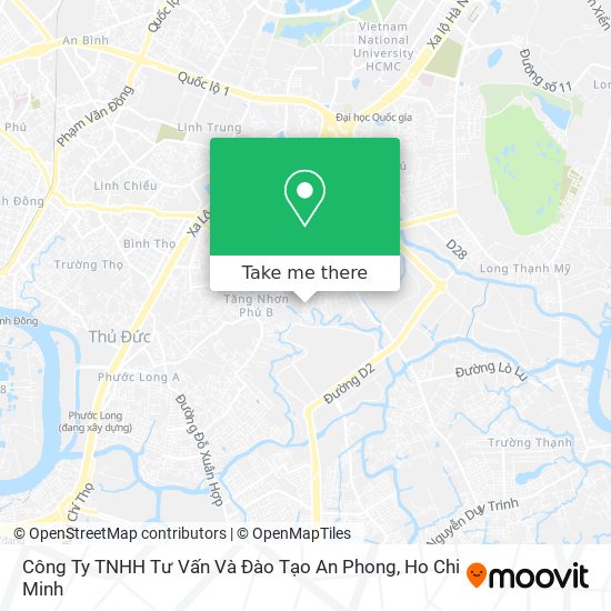 Công Ty TNHH Tư Vấn Và Đào Tạo An Phong map