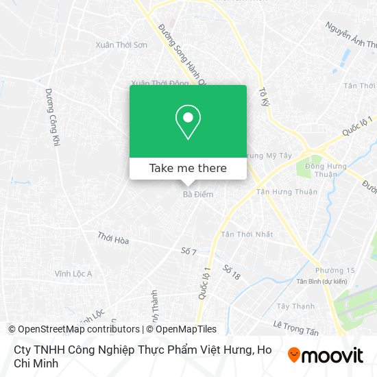 Cty TNHH Công Nghiệp Thực Phẩm Việt Hưng map