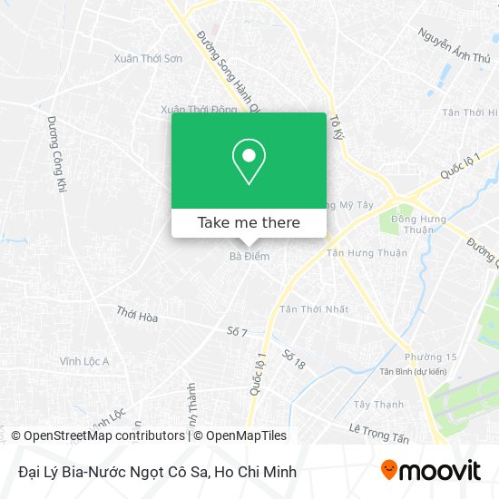 Đại Lý Bia-Nước Ngọt Cô Sa map