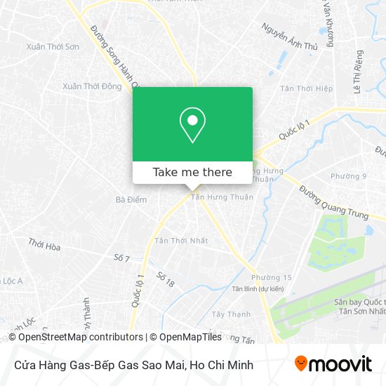 Cửa Hàng Gas-Bếp Gas Sao Mai map