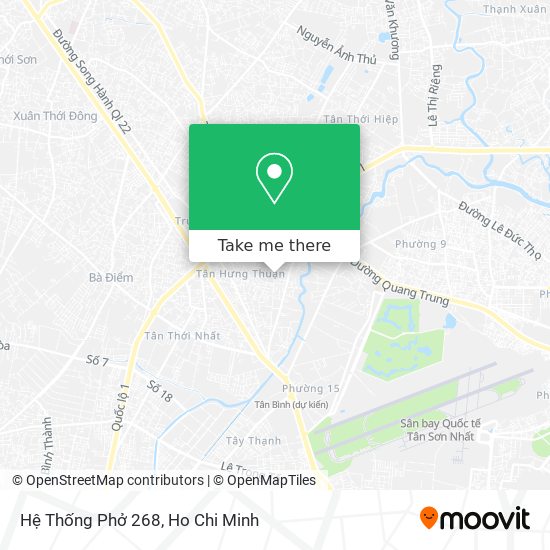 Hệ Thống Phở 268 map