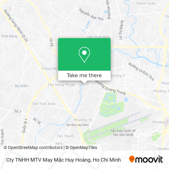 Cty TNHH MTV May Mặc Huy Hoàng map