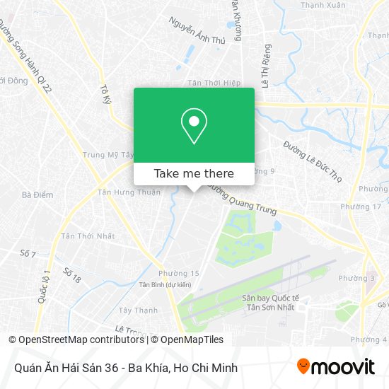 Quán Ăn Hải Sản 36 - Ba Khía map