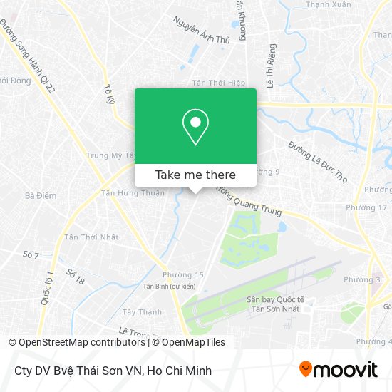 Cty DV Bvệ Thái Sơn VN map