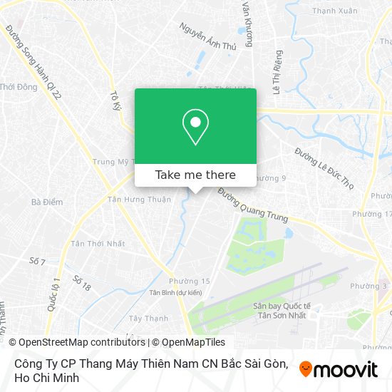 Công Ty CP Thang Máy Thiên Nam CN Bắc Sài Gòn map