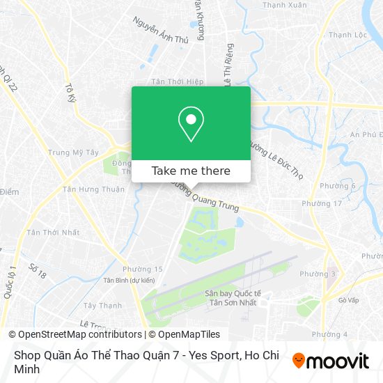 Shop Quần Áo Thể Thao Quận 7 - Yes Sport map