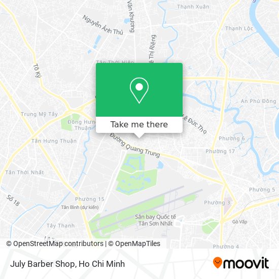 July Barber Shop map