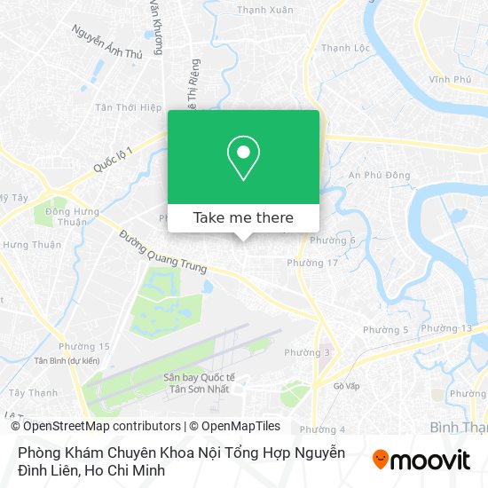 Phòng Khám Chuyên Khoa Nội Tổng Hợp Nguyễn Đình Liên map