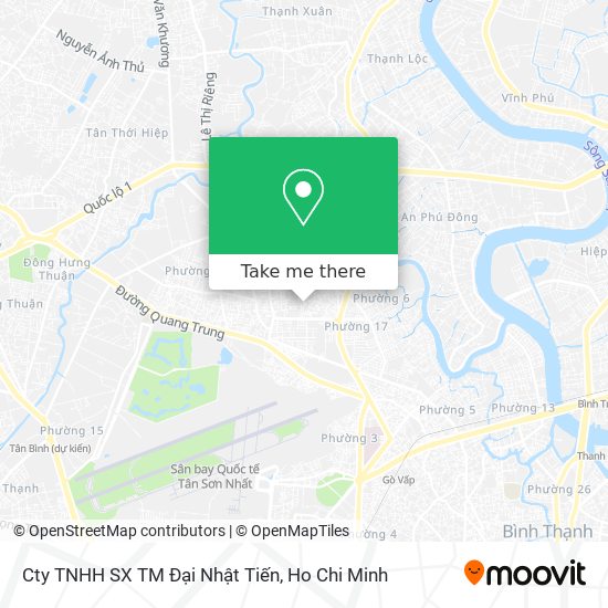 Cty TNHH SX TM Đại Nhật Tiến map