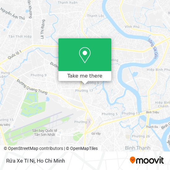 Rửa Xe Tí Nị map