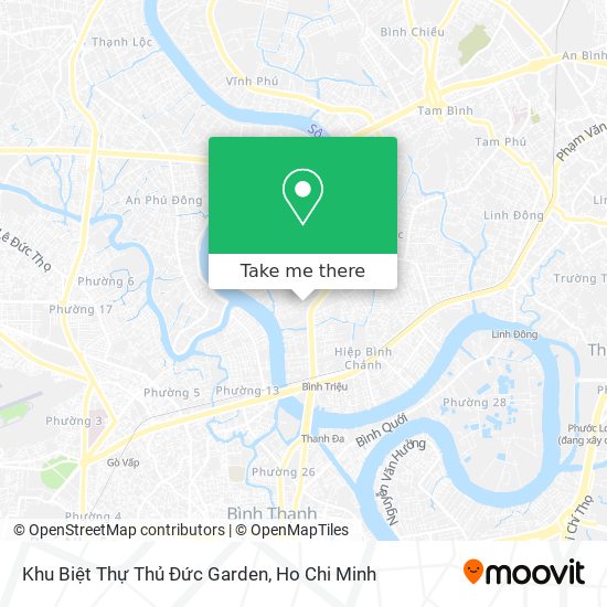 Khu Biệt Thự Thủ Đức Garden map