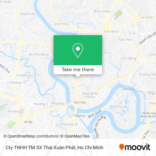 Cty TNHH TM SX Thái Xuân Phát map