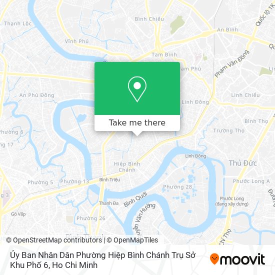 Ủy Ban Nhân Dân Phường Hiệp Bình Chánh Trụ Sở Khu Phố 6 map