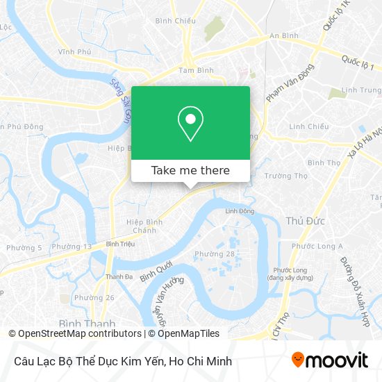 Câu Lạc Bộ Thể Dục Kim Yến map