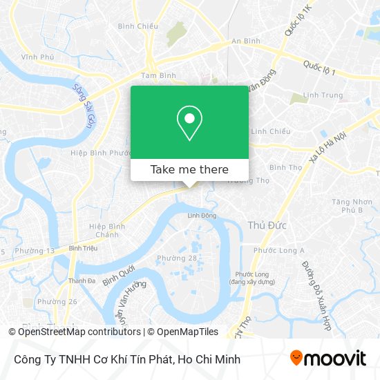 Công Ty TNHH Cơ Khí Tín Phát map