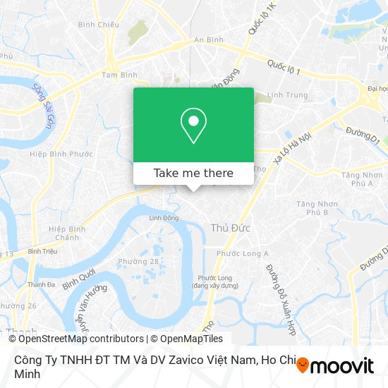 Công Ty TNHH ĐT TM Và DV Zavico Việt Nam map