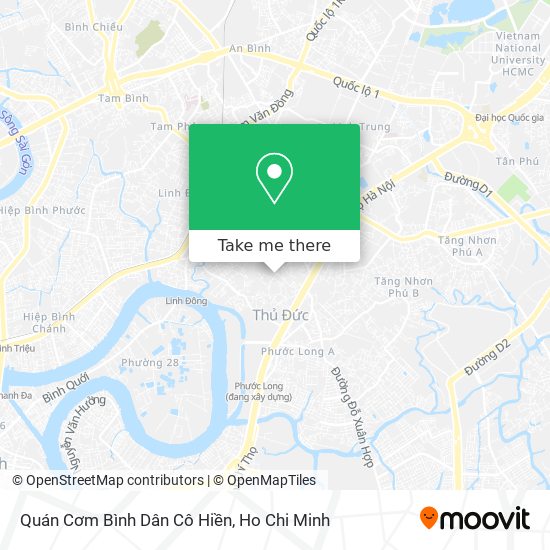 Quán Cơm Bình Dân Cô Hiền map