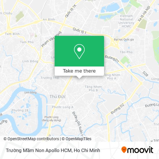 Trường Mầm Non Apollo HCM map