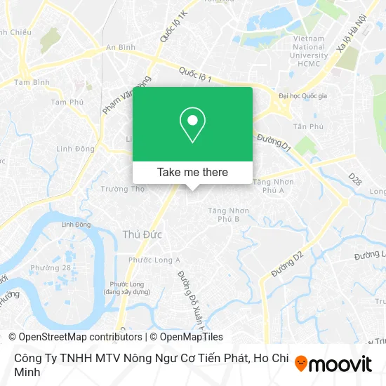 Công Ty TNHH MTV Nông Ngư Cơ Tiến Phát map