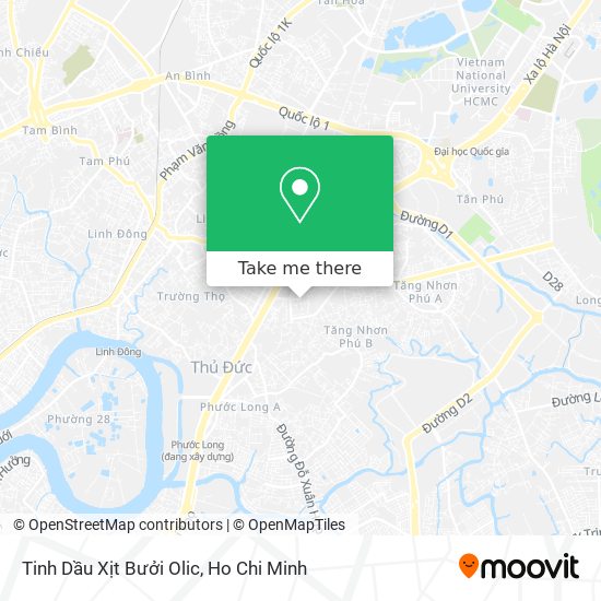 Tinh Dầu Xịt Bưởi Olic map