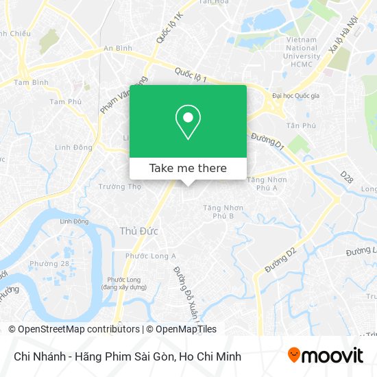 Chi Nhánh - Hãng Phim Sài Gòn map