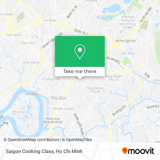 Saigon Cooking Class map