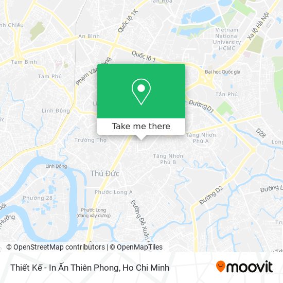 Thiết Kế - In Ấn Thiên Phong map