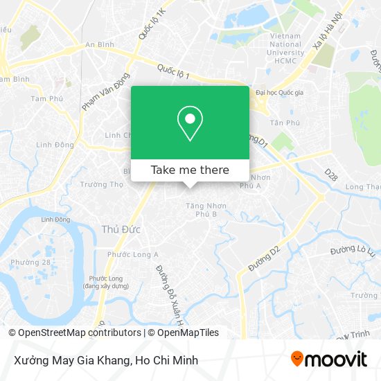 Xưởng May Gia Khang map
