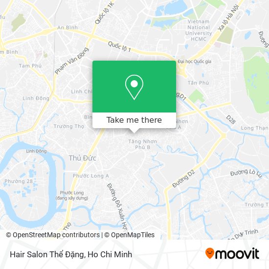 Hair Salon Thể Đặng map