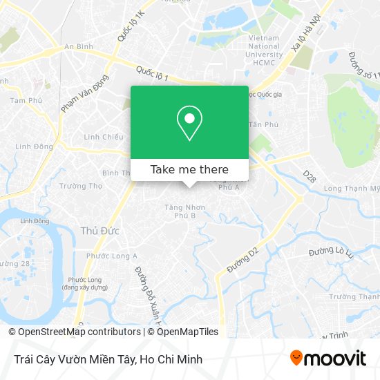 Trái Cây Vườn Miền Tây map