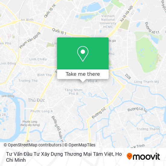 Tư Vấn Đầu Tư Xây Dựng Thương Mại Tâm Việt map