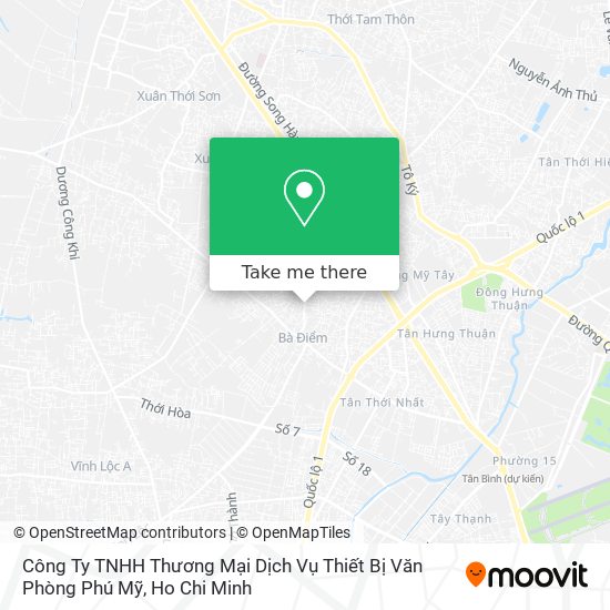 Công Ty TNHH Thương Mại Dịch Vụ Thiết Bị Văn Phòng Phú Mỹ map
