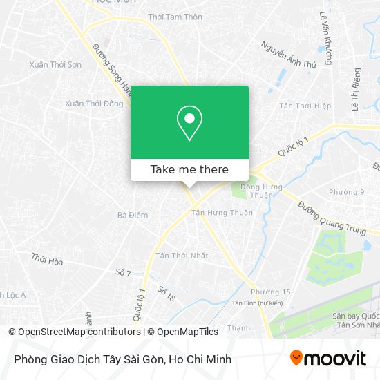 Phòng Giao Dịch Tây Sài Gòn map