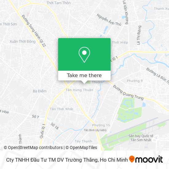 Cty TNHH Đầu Tư TM DV Trường Thắng map