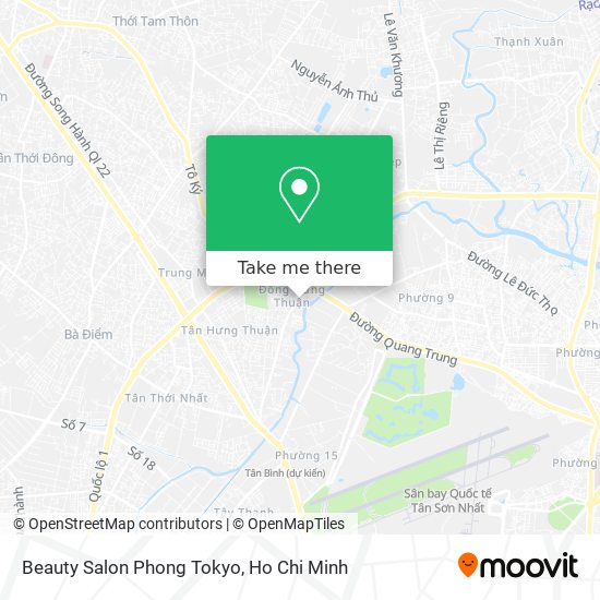 Beauty Salon Phong Tokyo map