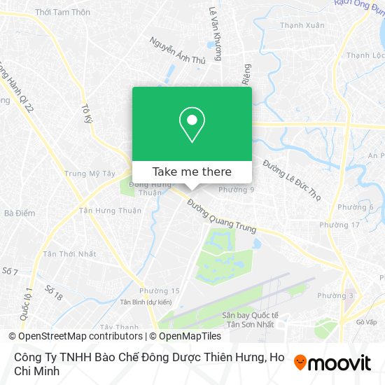 Công Ty TNHH Bào Chế Đông Dược Thiên Hưng map