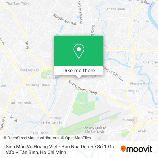 Siêu Mẫu Vũ Hoàng Việt - Bán Nhà Đẹp Rẻ Số 1 Gò Vấp + Tân Bình map
