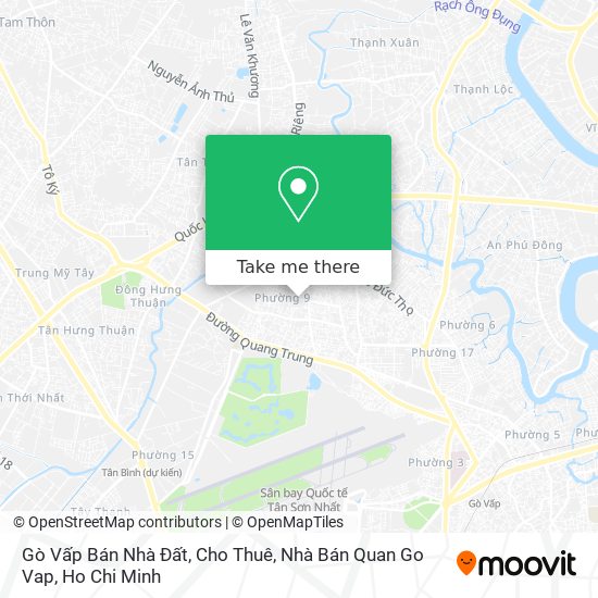 Gò Vấp Bán Nhà Đất, Cho Thuê, Nhà Bán Quan Go Vap map