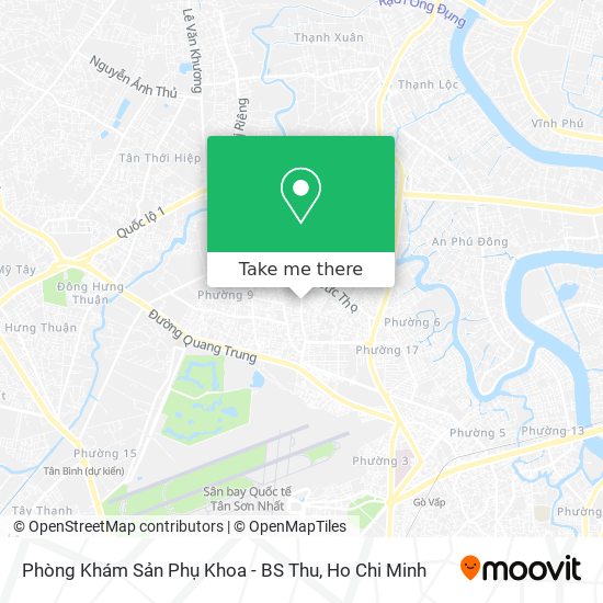 Phòng Khám Sản Phụ Khoa - BS Thu map