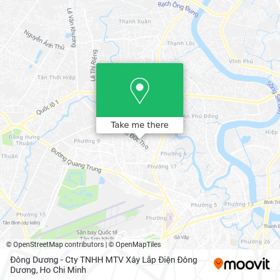 Đông Dương - Cty TNHH MTV Xây Lắp Điện Đông Dương map