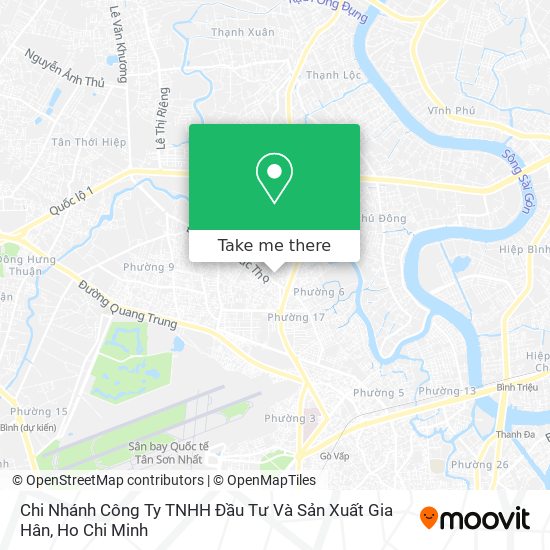 Chi Nhánh Công Ty TNHH Đầu Tư Và Sản Xuất Gia Hân map