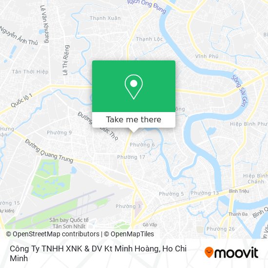 Công Ty TNHH XNK & DV Kt Minh Hoàng map